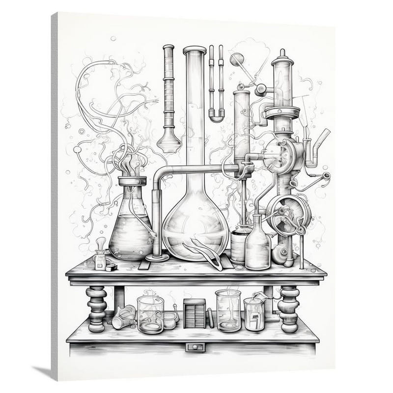 Chemistry Classroom: Nurturing Curiosity - Canvas Print