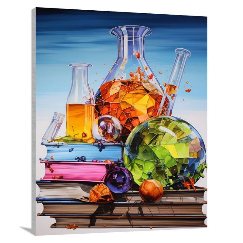 Chemistry of Knowledge - Pop Art 2 - Canvas Print