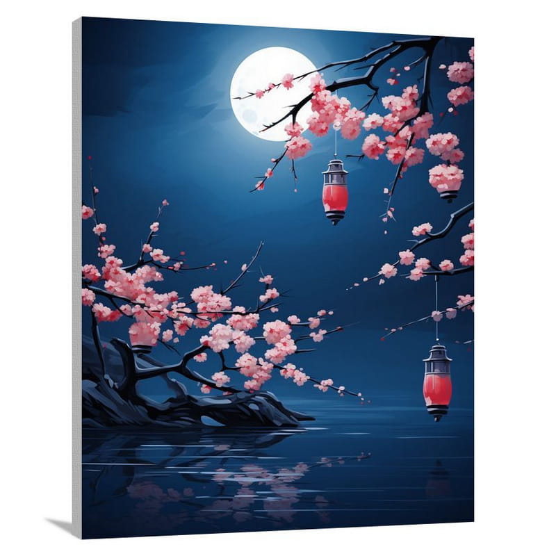 Cherry Blossom Feast - Canvas Print