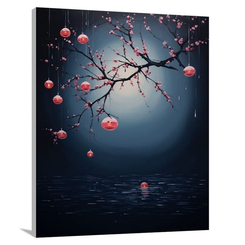 Cherry Lanterns - Canvas Print