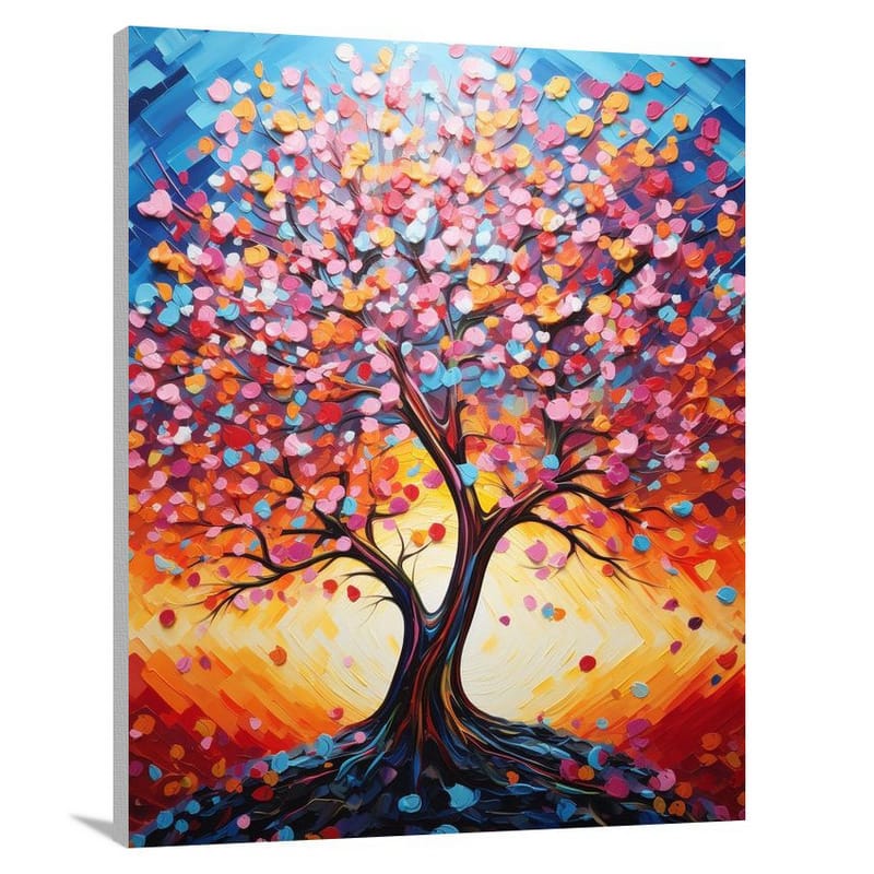 Cherry Tree Symphony - Pop Art - Canvas Print
