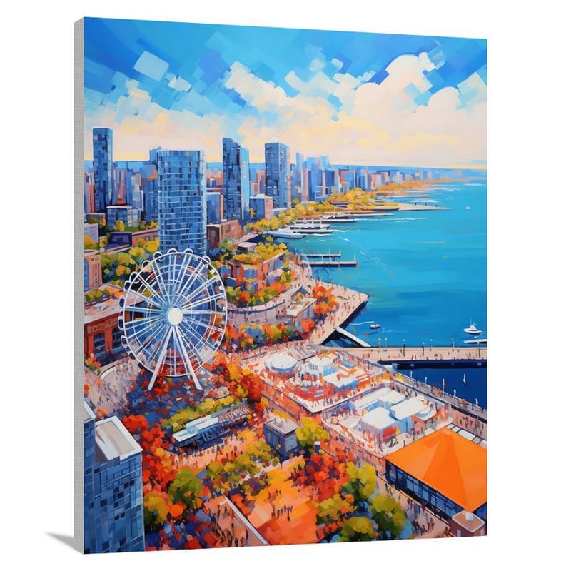 Chicago's Vibrant Pier - Canvas Print