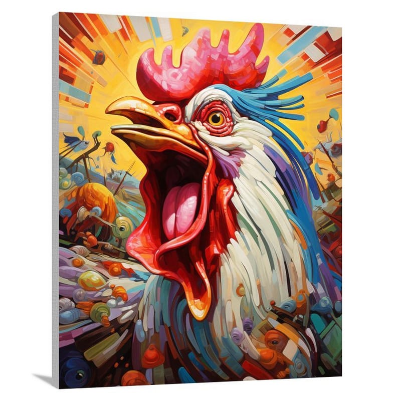 Chicken's Valor - Canvas Print