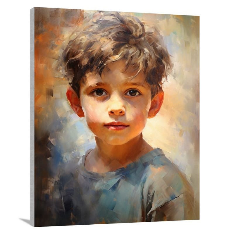 Child Portrait: Innocence Unveiled - Canvas Print