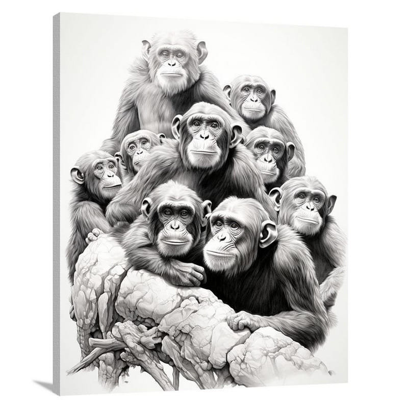 Chimpanzee Guardians - Canvas Print