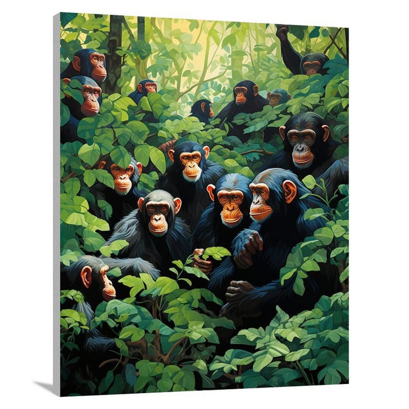 Chimpanzee Harmony - Canvas Print