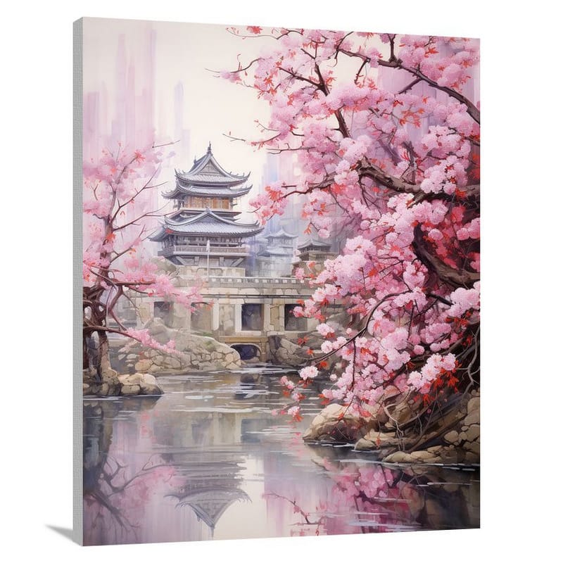 China's Blossoming Serenity - Canvas Print