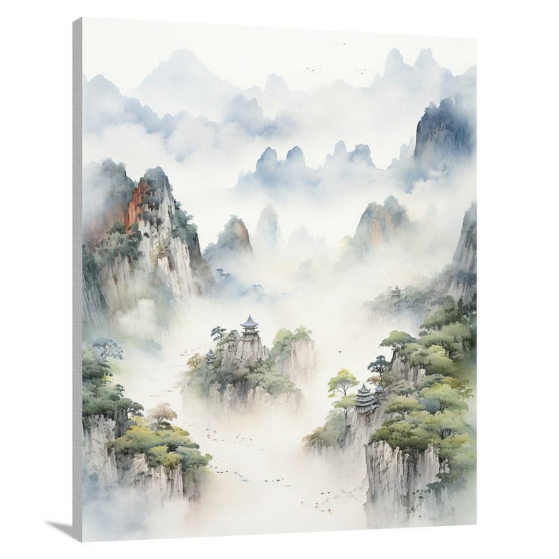 China's Serene Solitude - Canvas Print