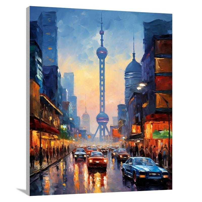 China's Vibrant Chaos - Canvas Print