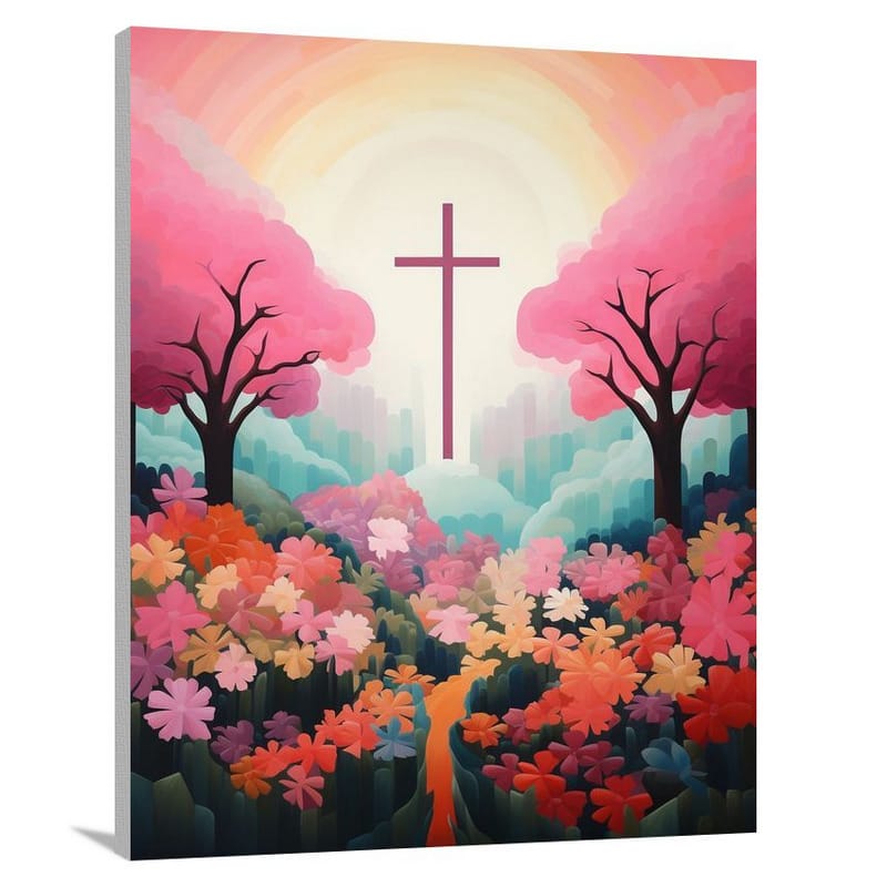 Christianity's Blossoming Faith - Canvas Print