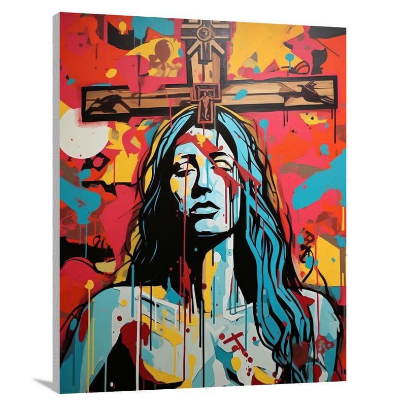 Christianity's Modern Cross - Pop Art - Canvas Print