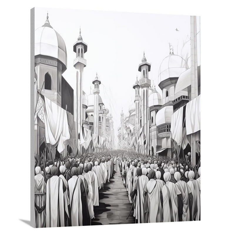 Christianity's Unity: A Vibrant Procession - Canvas Print