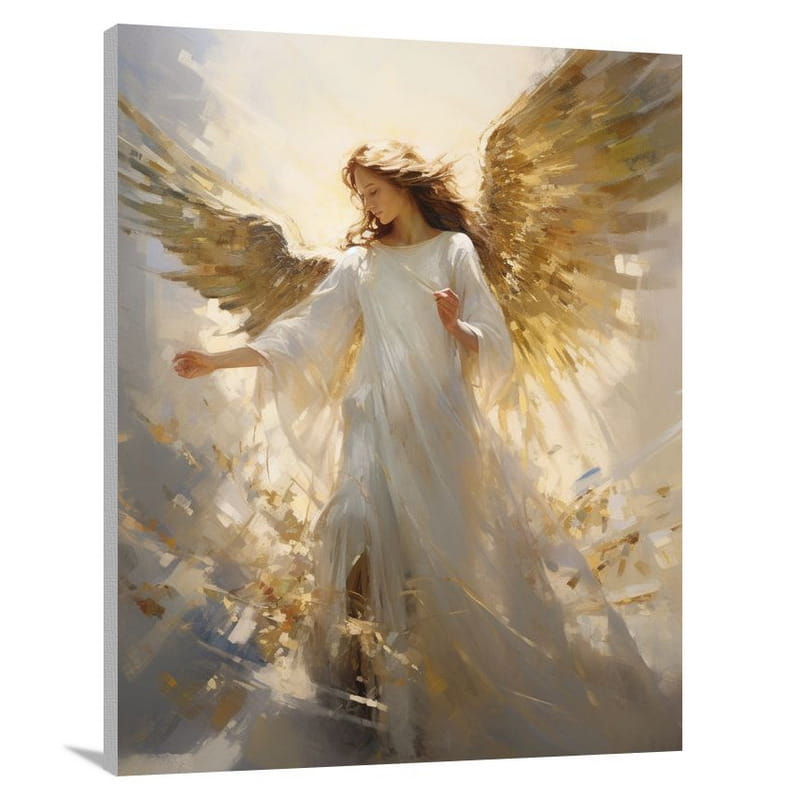 Christmas Angel: A Celestial Blessing - Canvas Print
