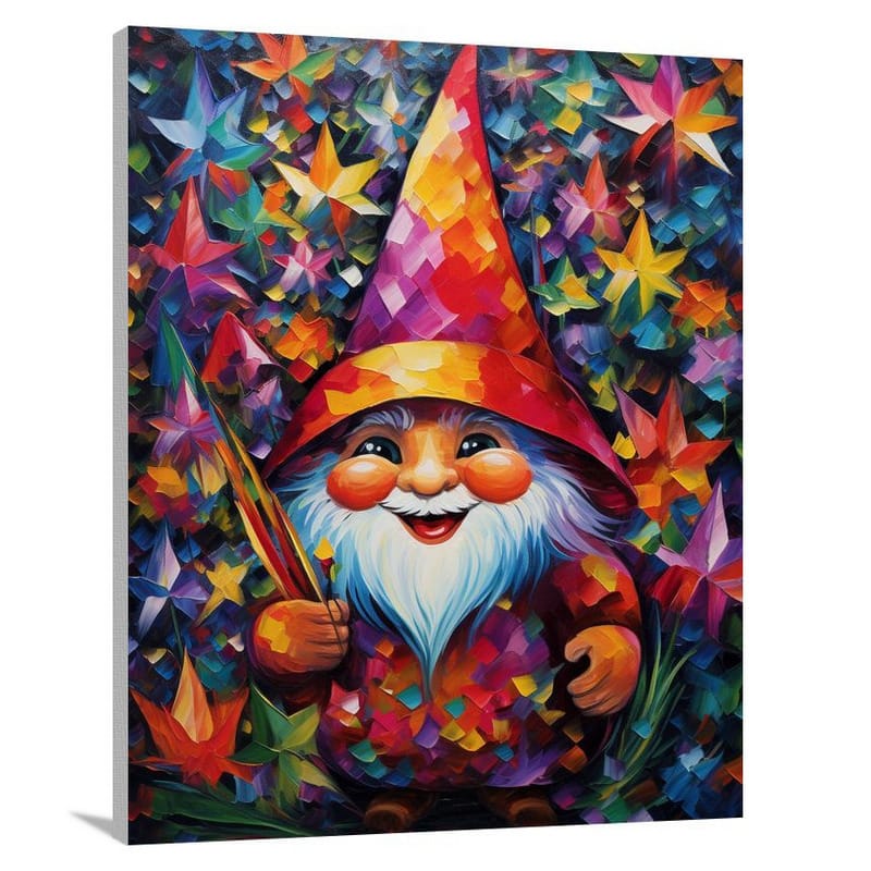 Christmas Gnome's Festive Charm - Canvas Print