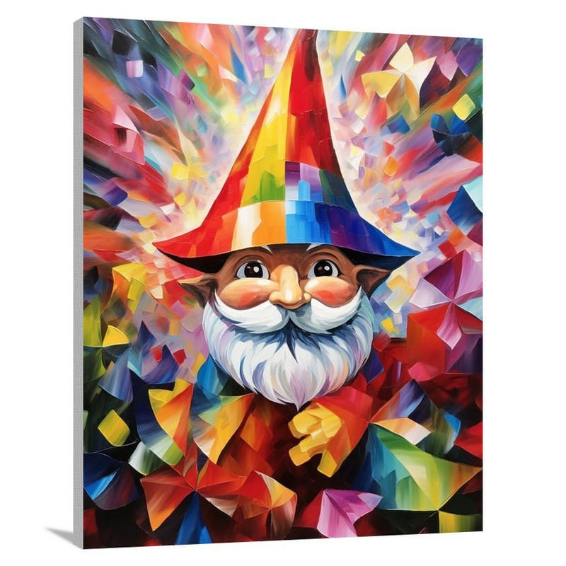 Christmas Gnome's Festive Dance - Canvas Print