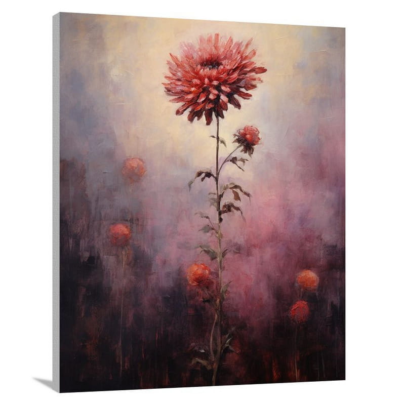 Chrysanthemum's Solitude - Canvas Print