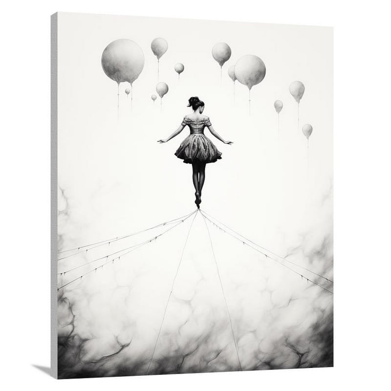 Circus Dance: Balancing Delicately - Canvas Print
