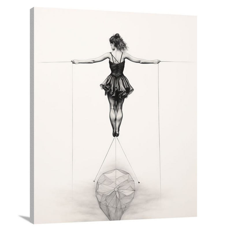 Circus Dance: The Balancing Act - Canvas Print