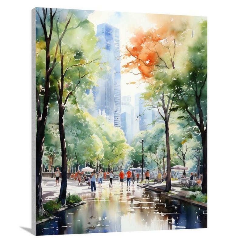 City Park Melodies - Canvas Print