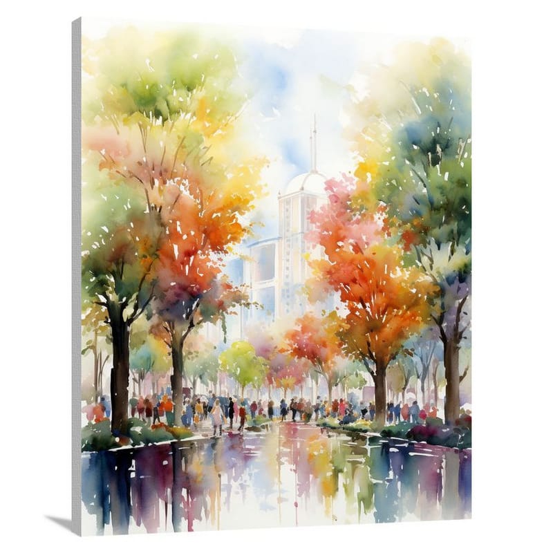 City Park Melodies - Watercolor - Canvas Print