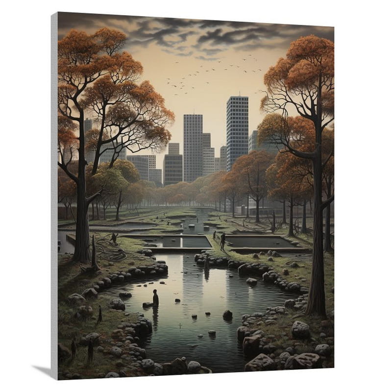 City Park Serenity - Canvas Print