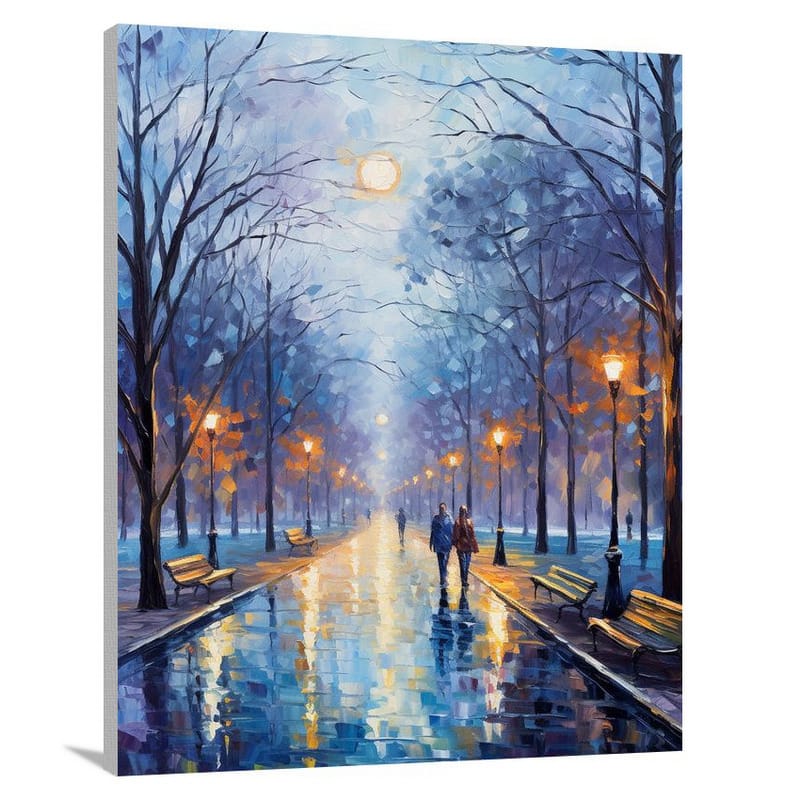 City Park: Urban Dreams and Tranquil Refuge. - Canvas Print