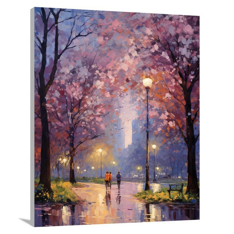 City Park: Urban Dreams, Tranquil Refuge. - Canvas Print