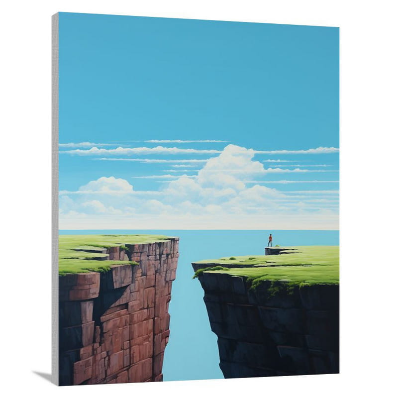 Cliff's Serene Solitude - Canvas Print