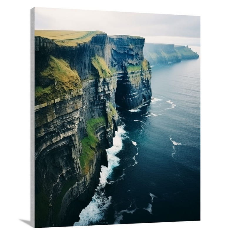 Cliffs of Moher Attractions - Minimalist - Canvas Print