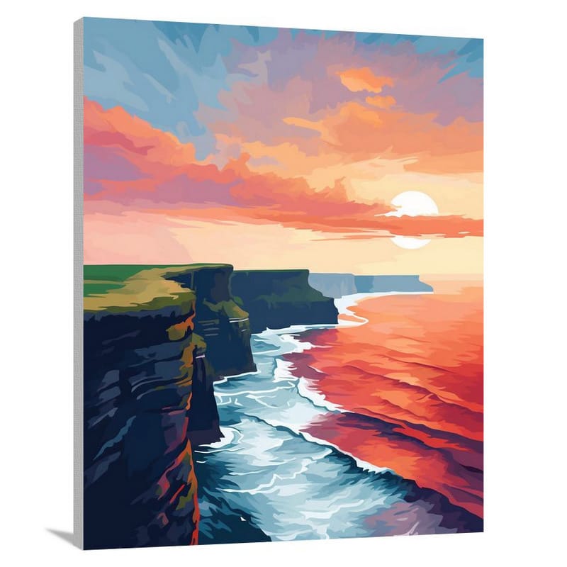 Cliffs of Moher Attractions: Mystical Aura - Canvas Print