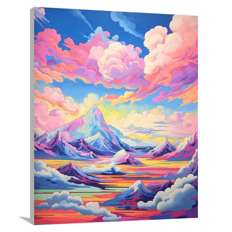 Cloudscape Symphony - Pop Art - Canvas Print
