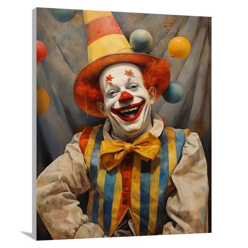 Clown's Melancholy - Canvas Print