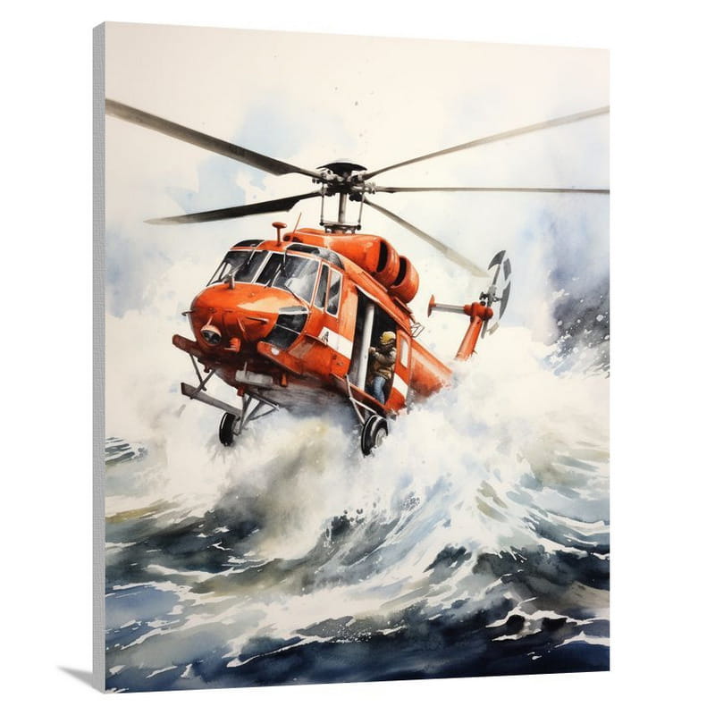 Coast Guard Rescuing Souls - Canvas Print