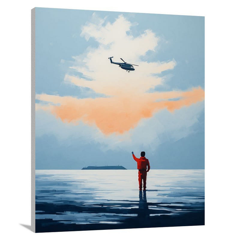 Coast Guard's Farewell - Canvas Print