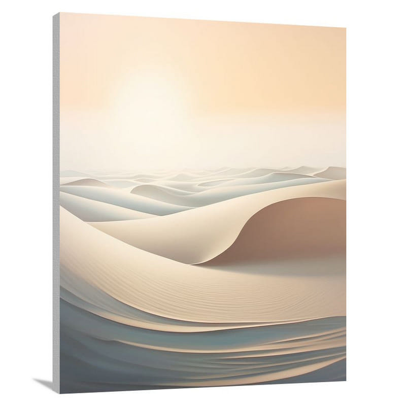 Coastal Sand Dune Symphony - Minimalist - Canvas Print