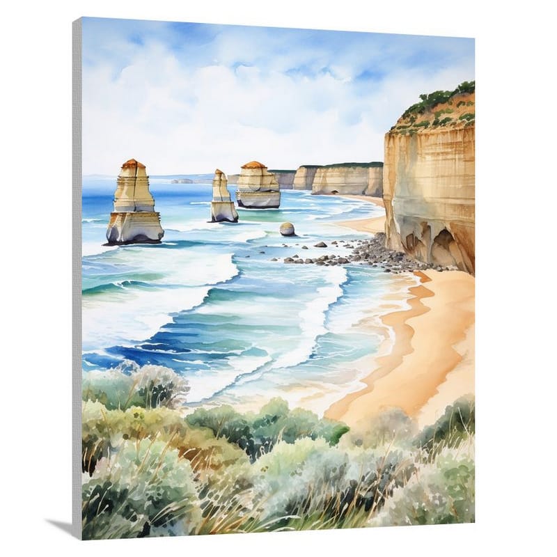 Coastal Splendor: Australia's Oceania - Canvas Print