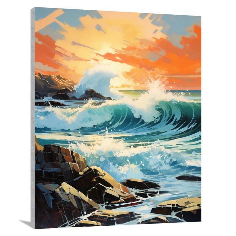Coastline's Fury - Canvas Print