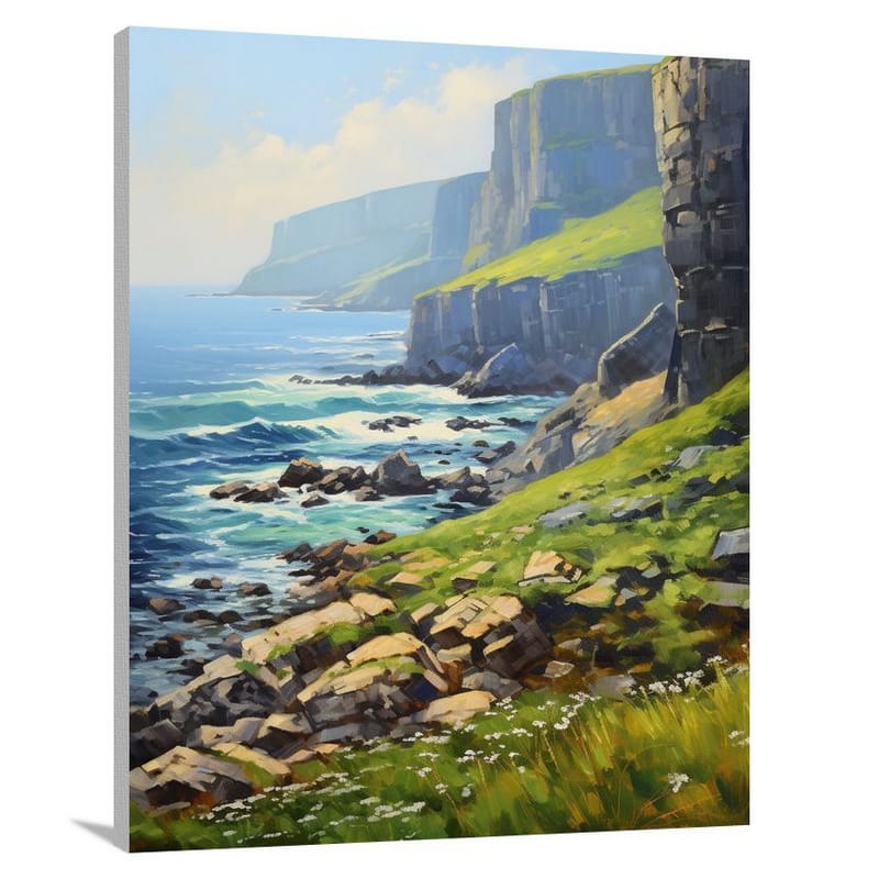 Coastline Serenity - Contemporary Art - Canvas Print