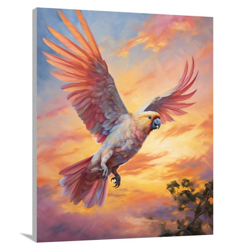 Cockatoo's Flight - Impressionist - Canvas Print