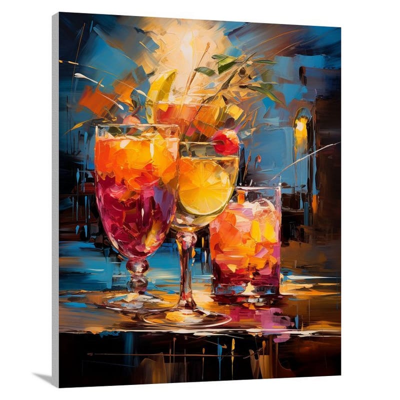 Cocktail Symphony - Impressionist - Canvas Print
