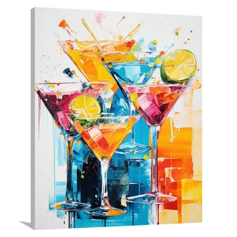Cocktail Symphony - Minimalist - Canvas Print