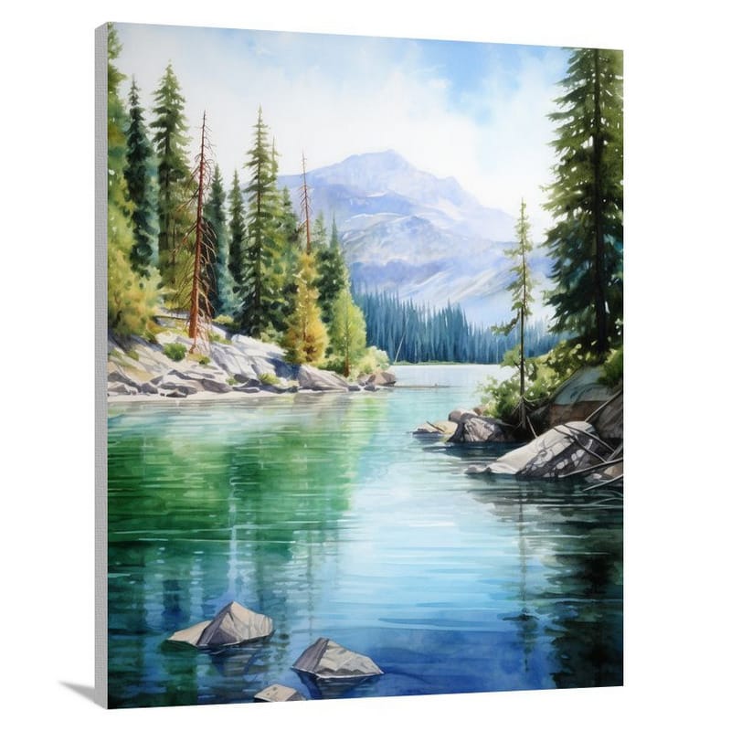 Colorado Reflections - Watercolor - Canvas Print