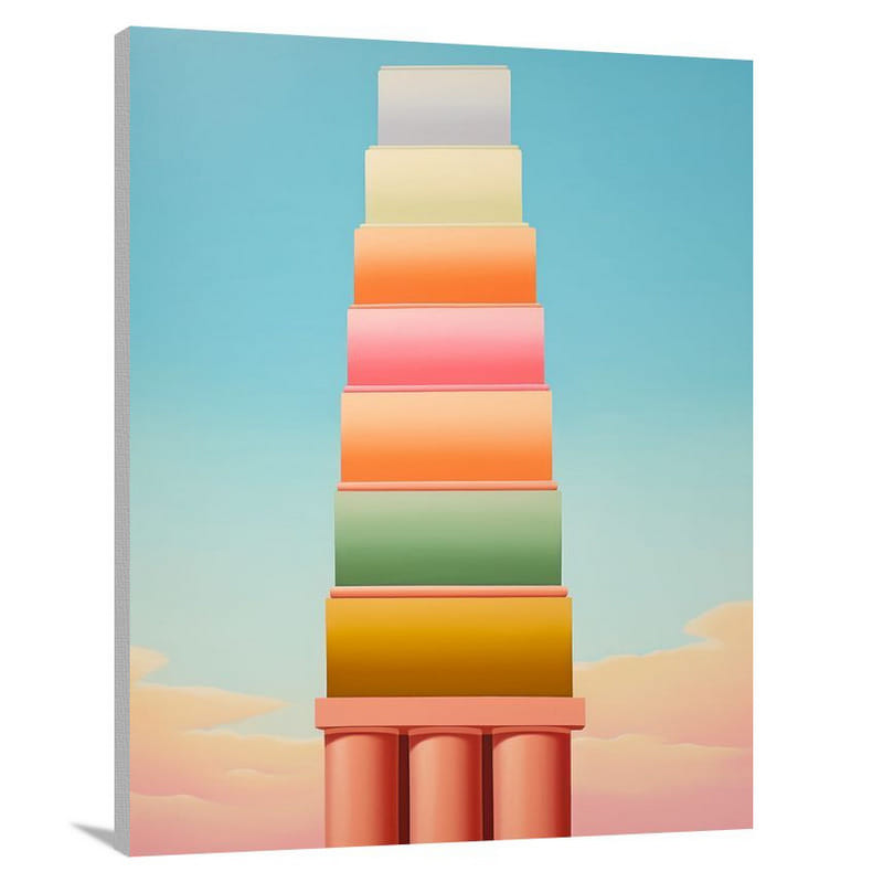 Column Symphony - Minimalist - Canvas Print
