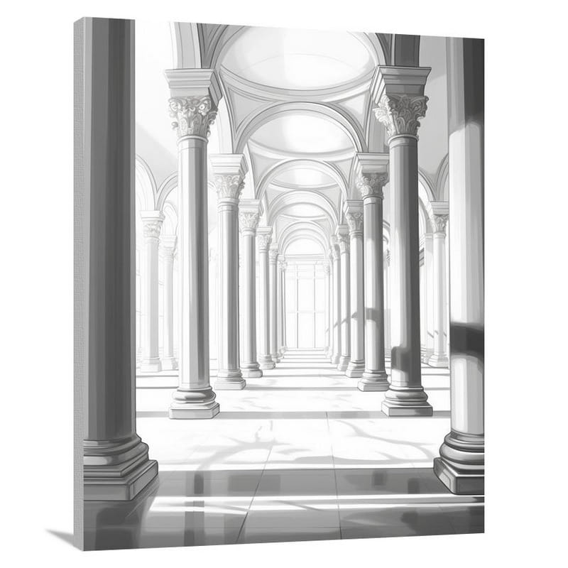 Columnar Elegance - Canvas Print