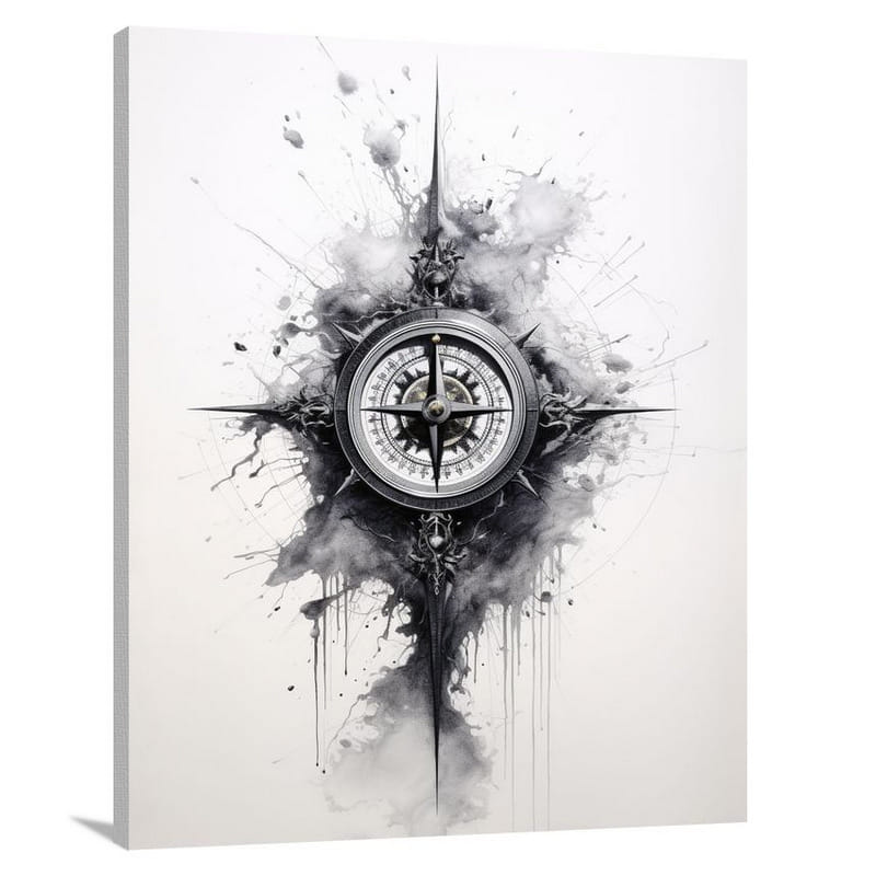 Compass Whispers - Canvas Print