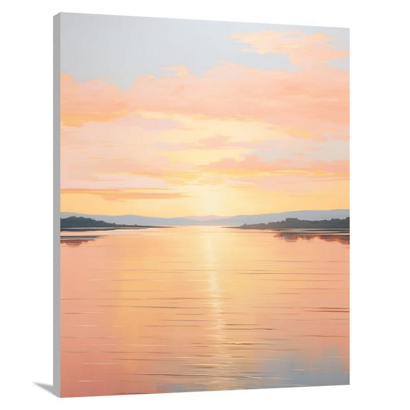 Connecticut Sunset - Minimalist - Canvas Print
