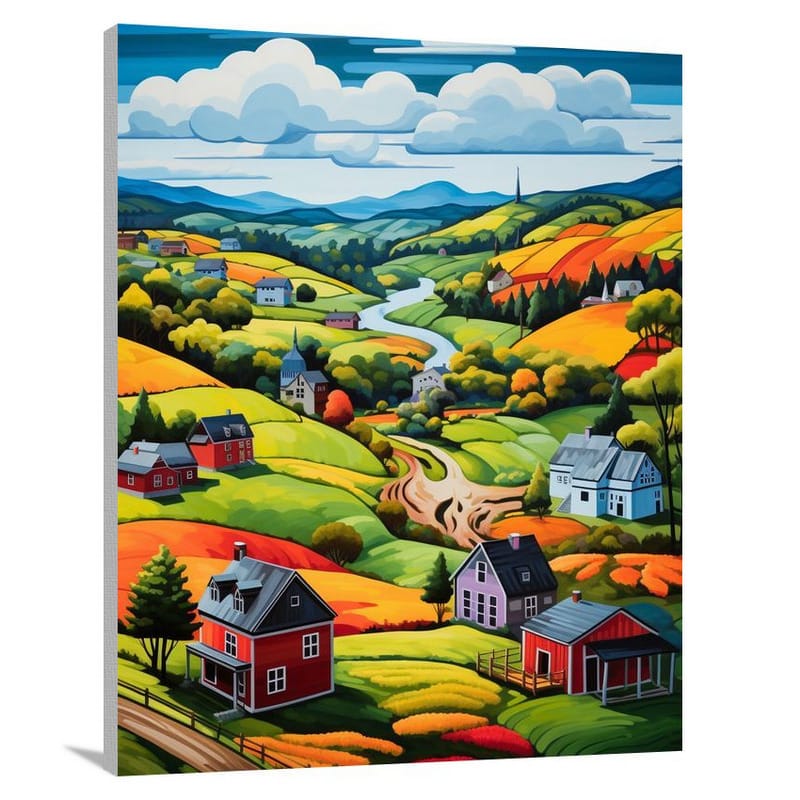 Connecticut Village - Canvas Print