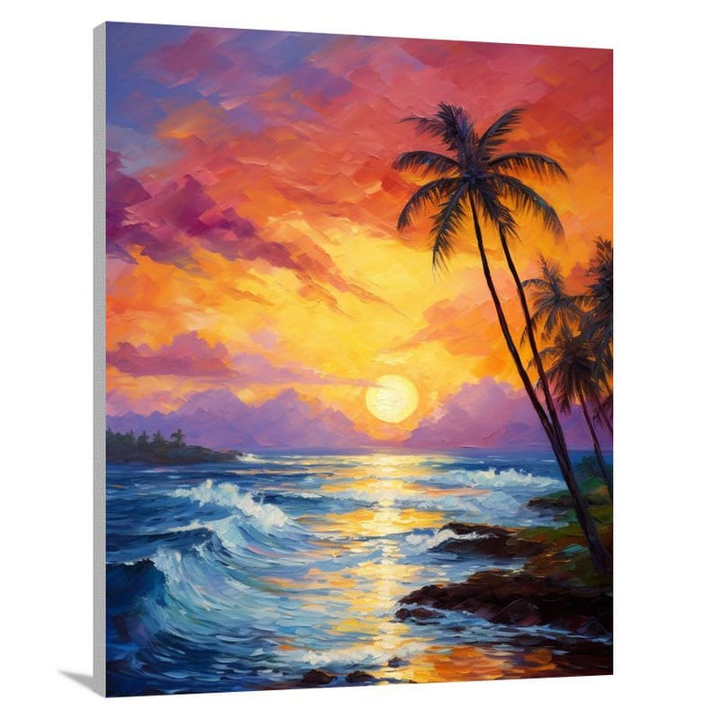 Cook Islands Sunset - Canvas Print
