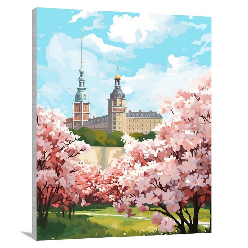 Copenhagen Blooms: Regal Rosenborg - Canvas Print