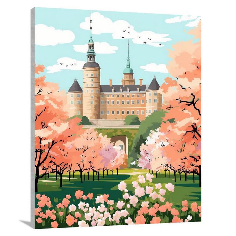 Copenhagen's Regal Bloom - Canvas Print